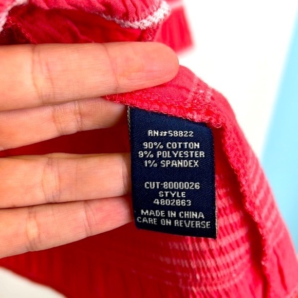 Max Edition - Coral White Stripe Drop Waist Sleeveless Midi Dress Size Medium - Picture 9 of 11